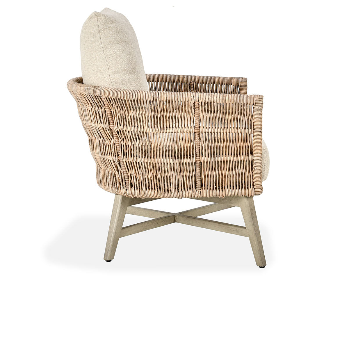 Collins Natural/Sand Outdoor Accent Chair - Ornate Home