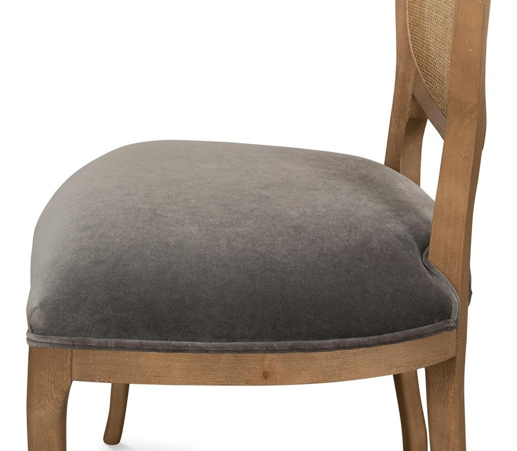 Colonial Brown Oval Cane Back Side Chair (Set of 2) - Ornate Home