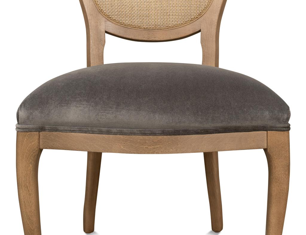 Colonial Brown Oval Cane Back Side Chair (Set of 2) - Ornate Home