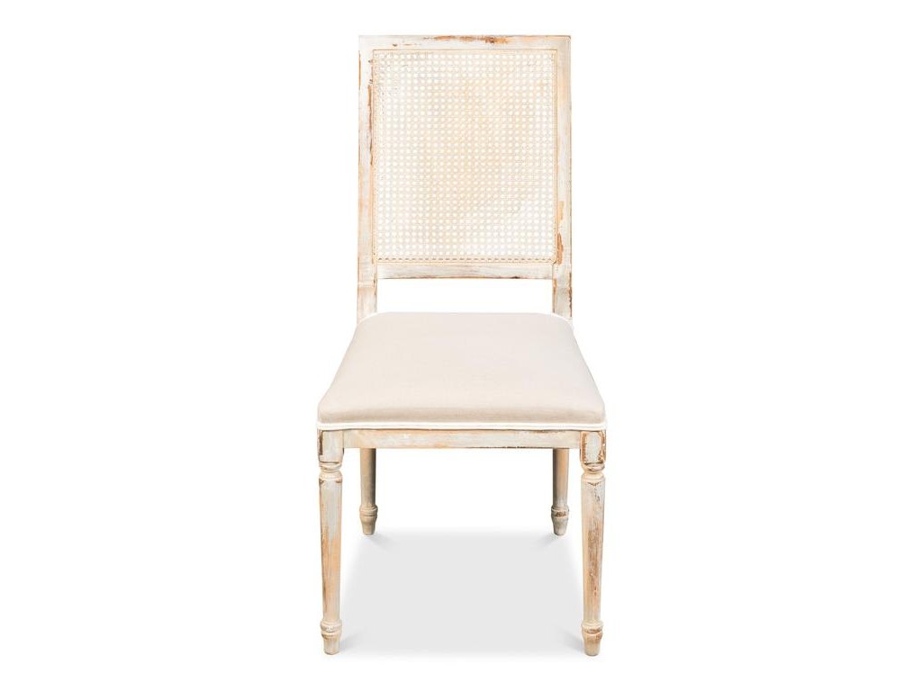 Colonial Grey Oak Cane Back Side Chair (Set of 2) - Ornate Home