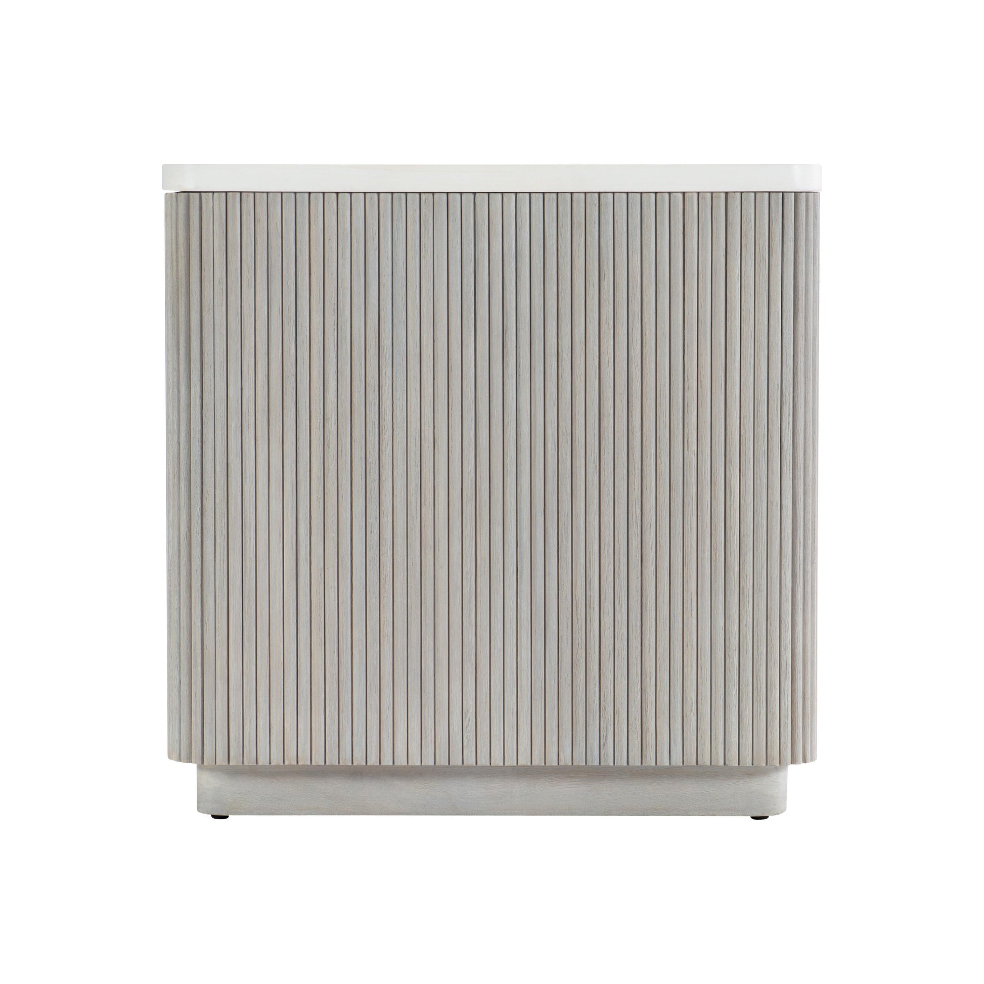 Colonnade Faux Stone/Gmelina Side Table - Ornate Home