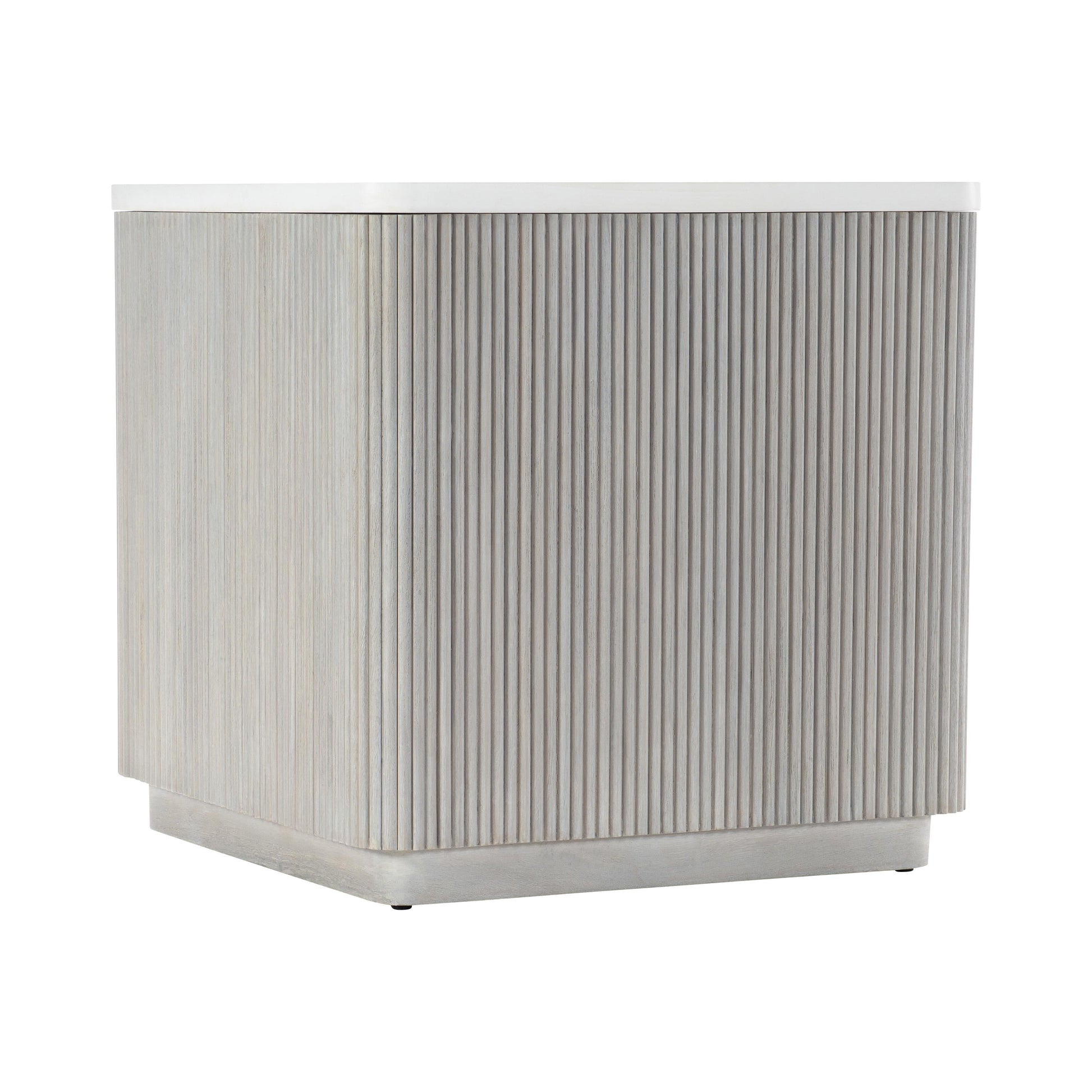 Colonnade Faux Stone/Gmelina Side Table - Ornate Home