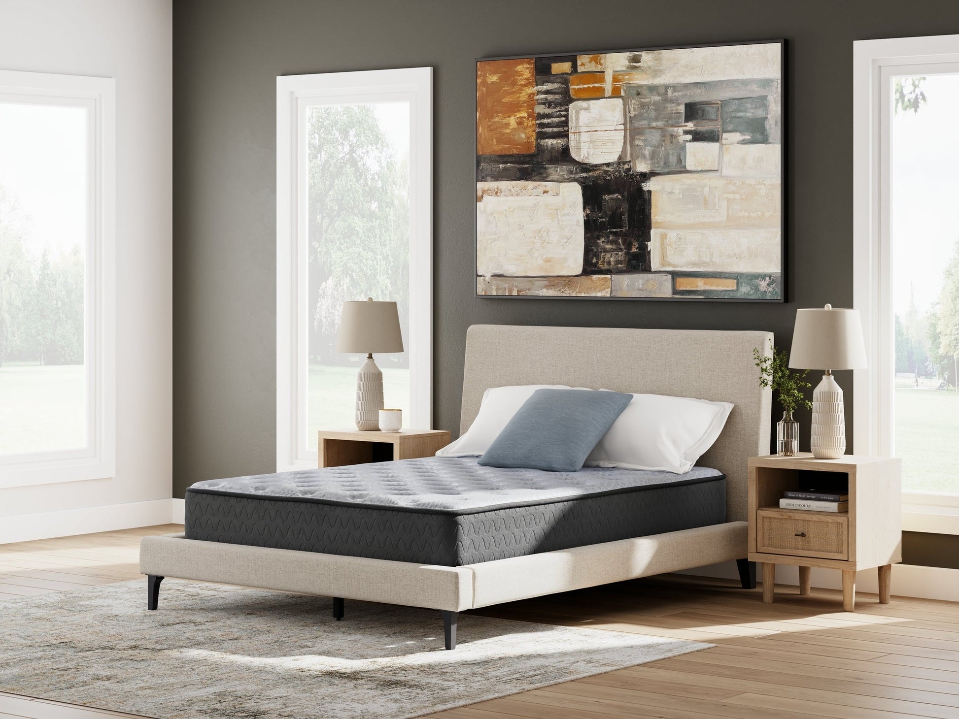 Comfort Plus Gray King Mattress- Viva Furn