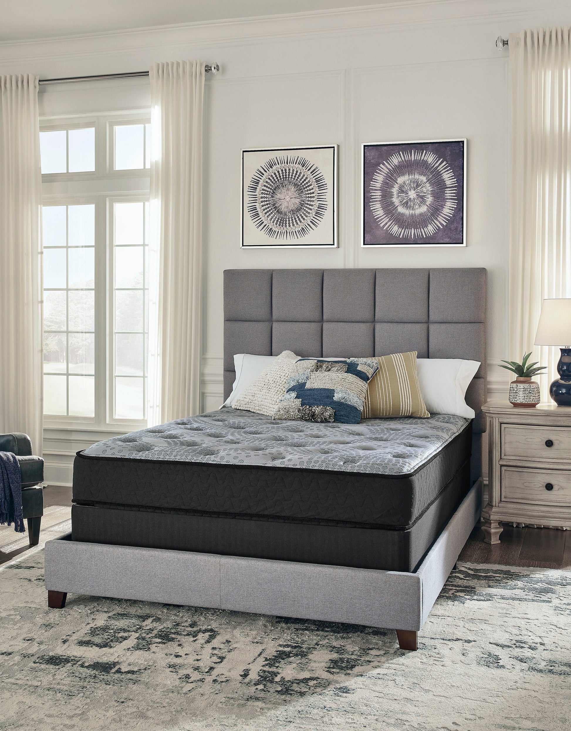 Comfort Plus Gray King Mattress- Viva Furn