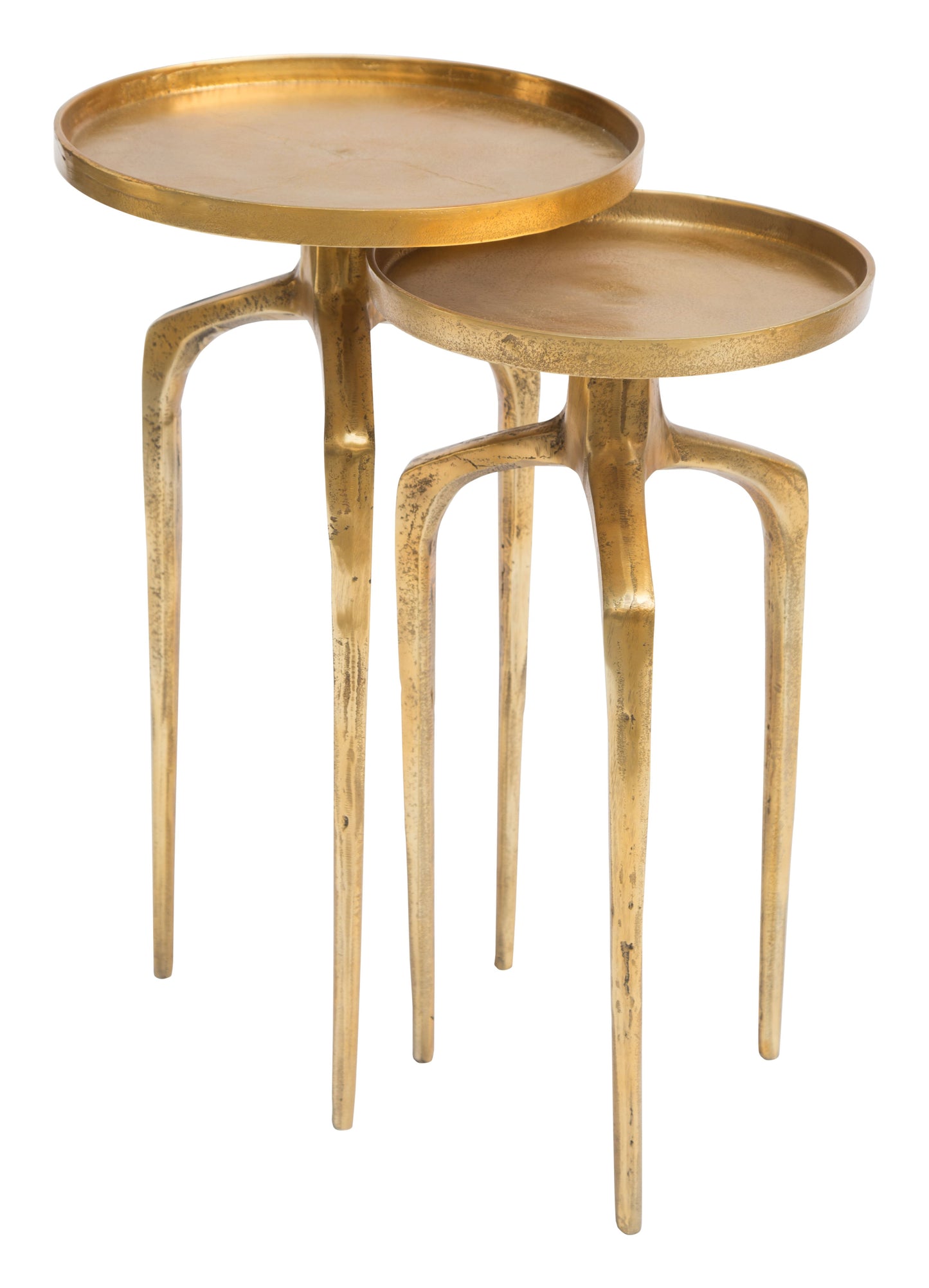Como Antique Gold Accent Table Set (2-Piece) - Ornate Home