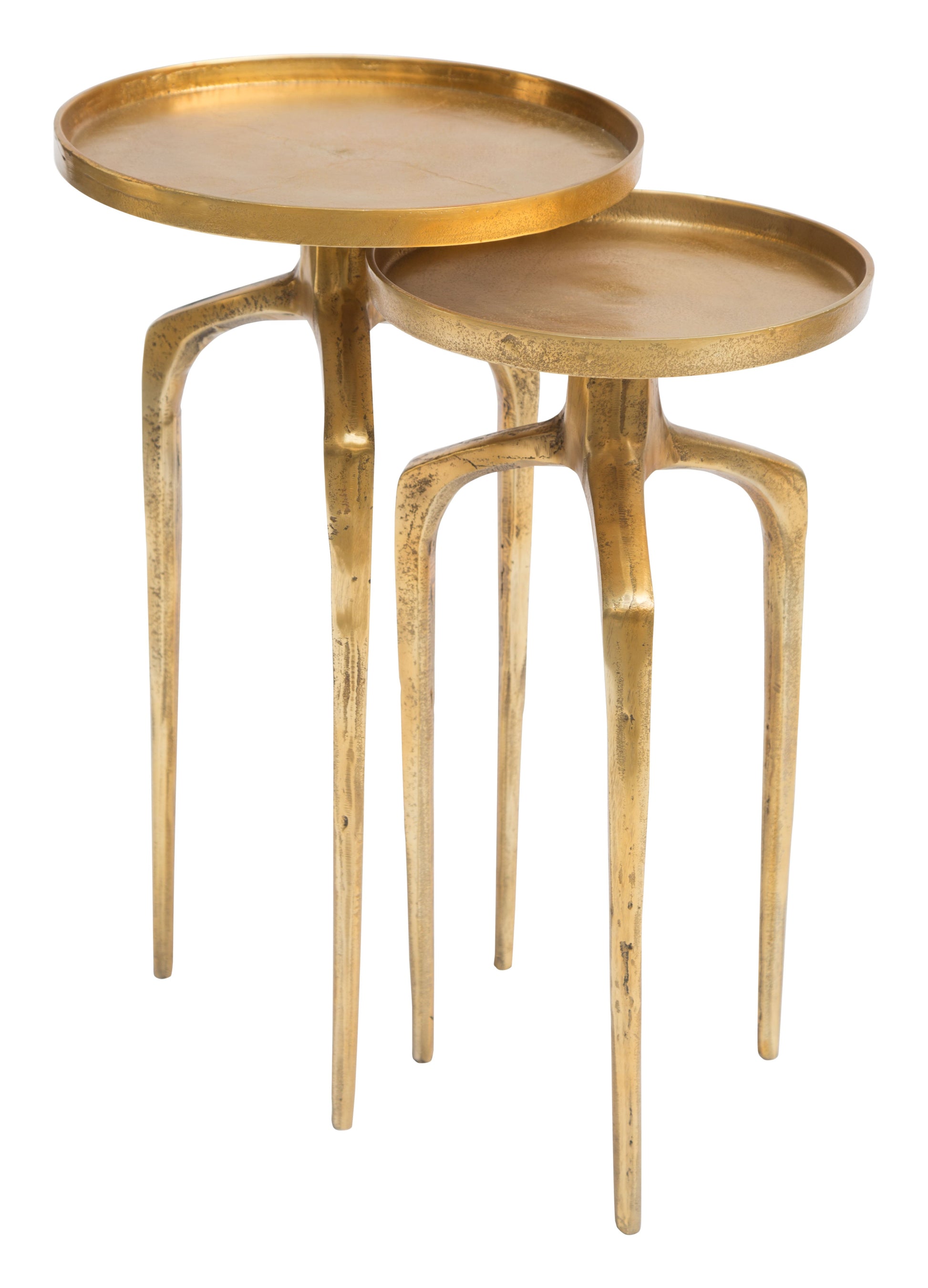 Como Antique Gold Accent Table Set (2-Piece) - Ornate Home