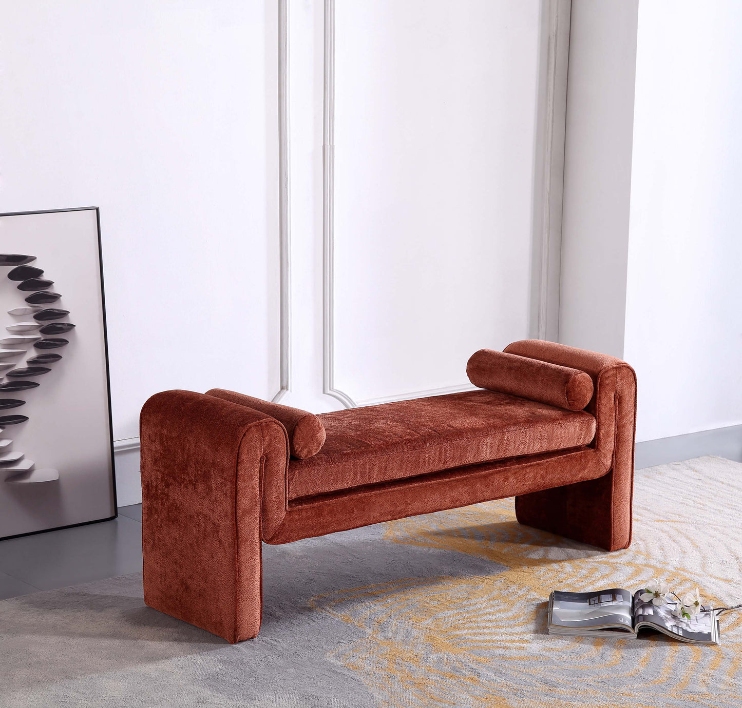 Concord Bench in Terracotta - Ornate Home