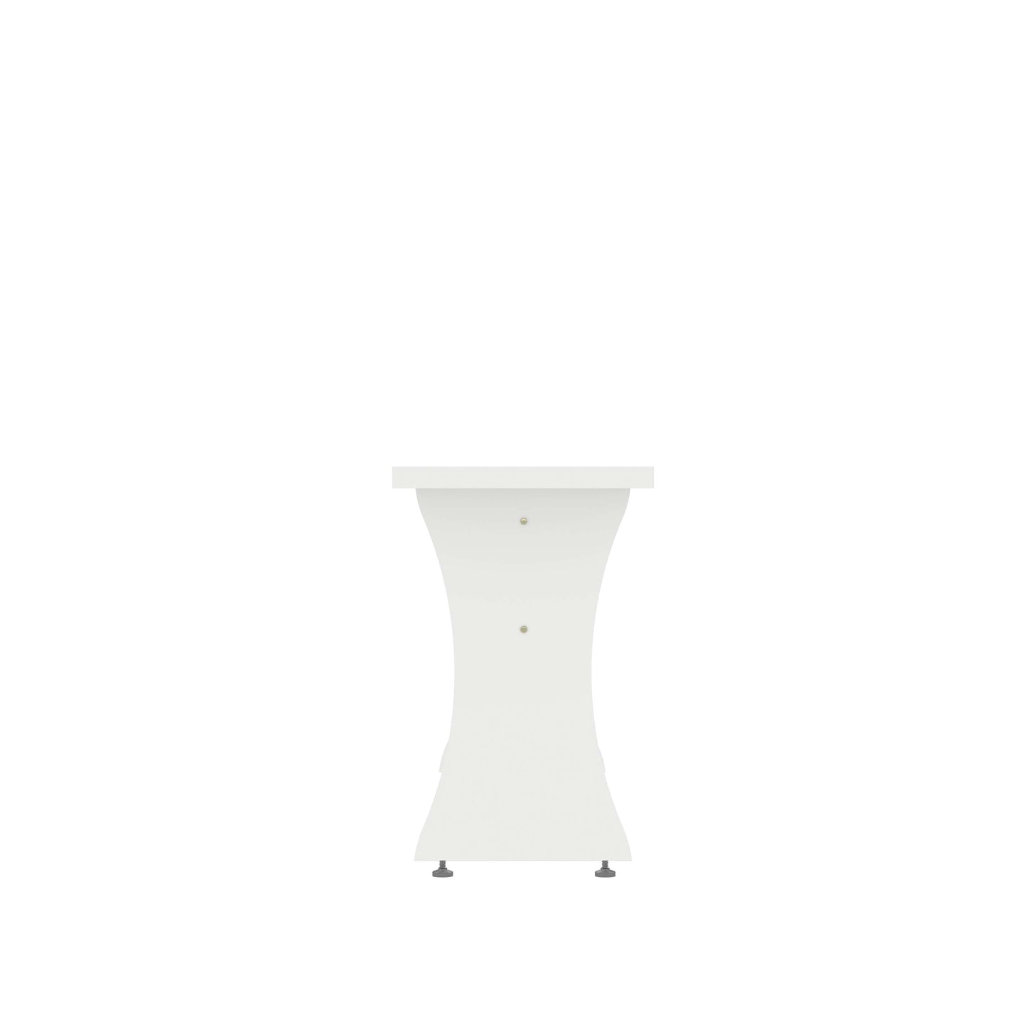 Coney Dining Bench in White (set of 2) - Ornate Home