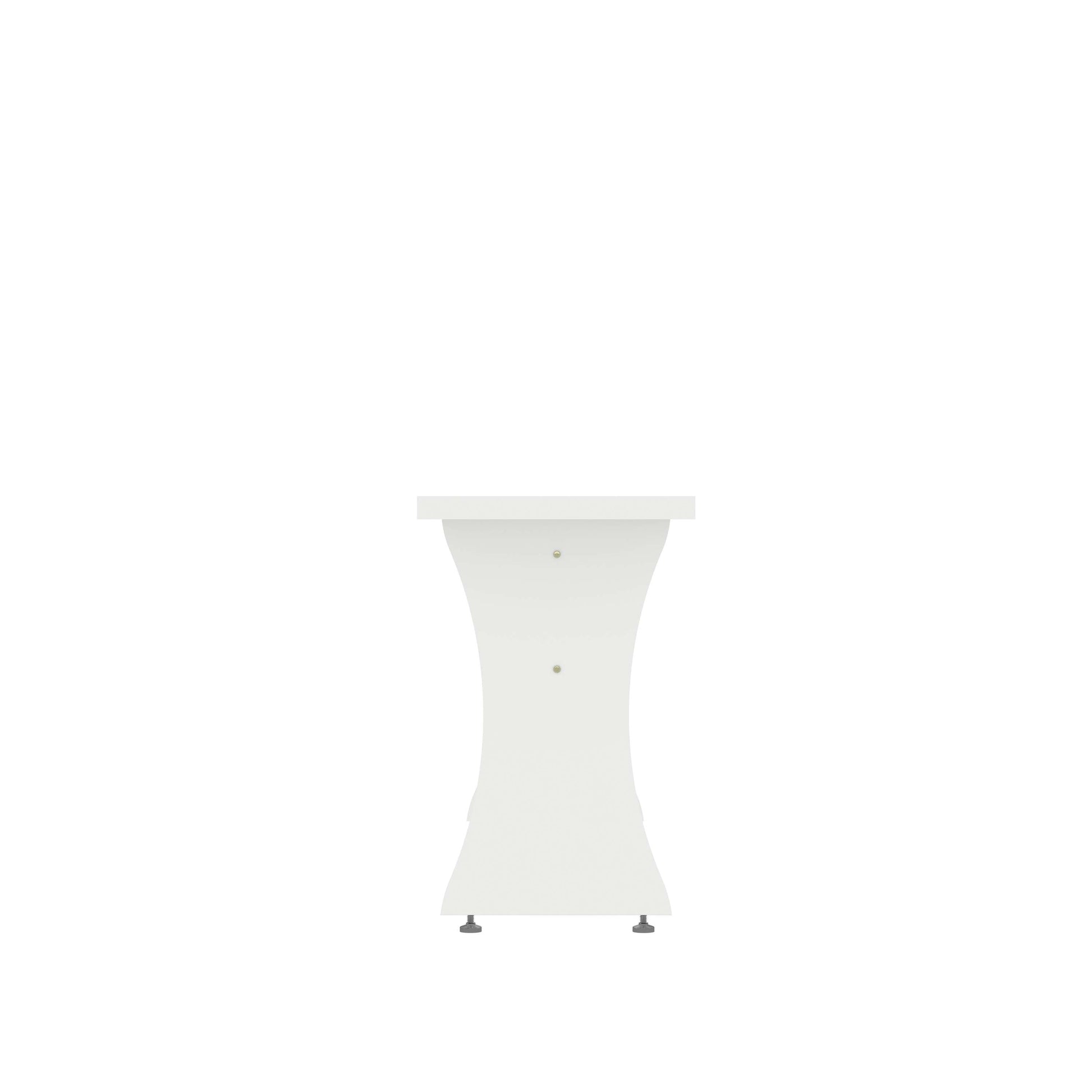 Coney Dining Bench in White (set of 2) - Ornate Home