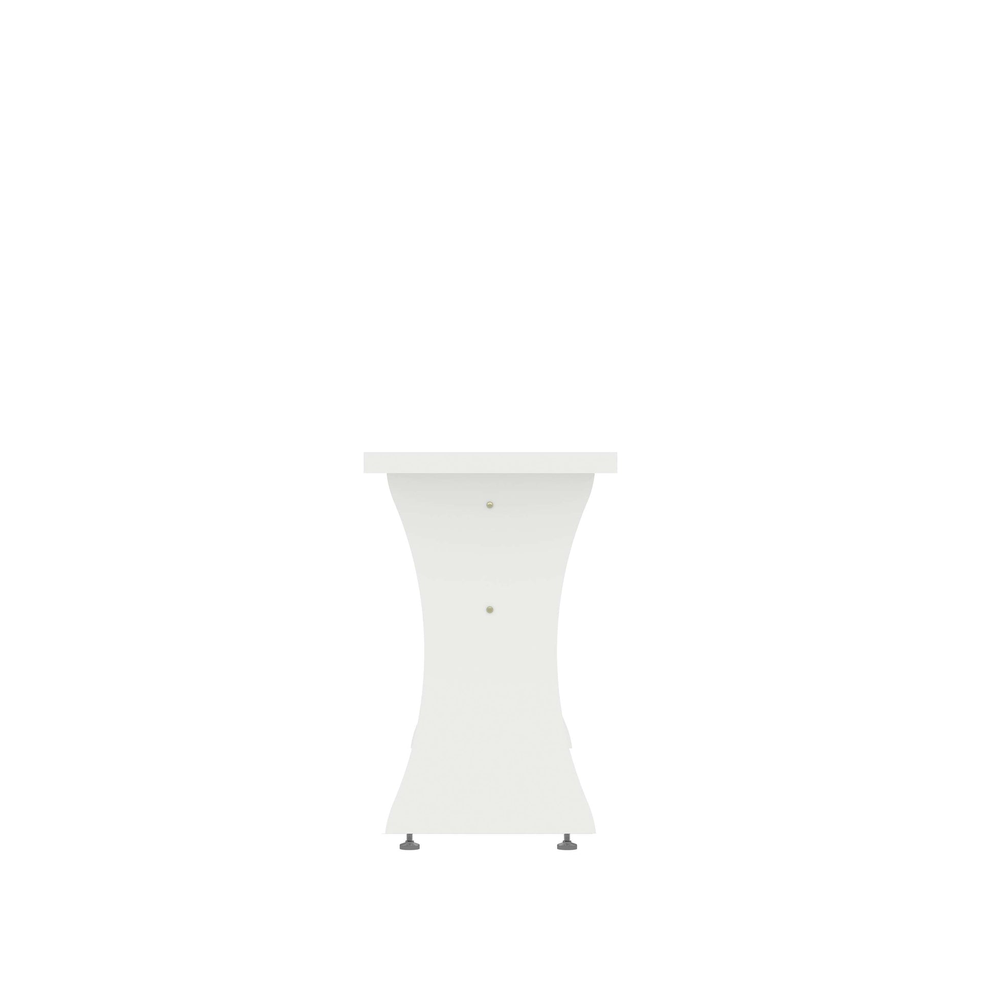 Coney Dining Bench in White (set of 2) - Ornate Home