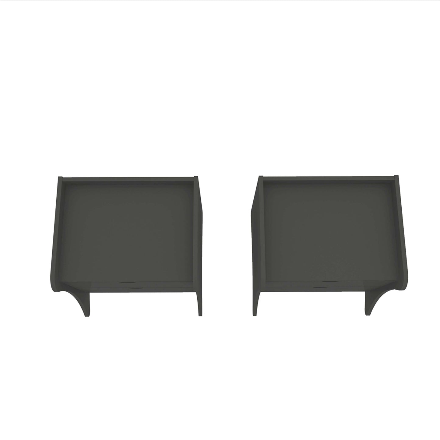 Coney Nightstand in Gray (set of 2) - Ornate Home