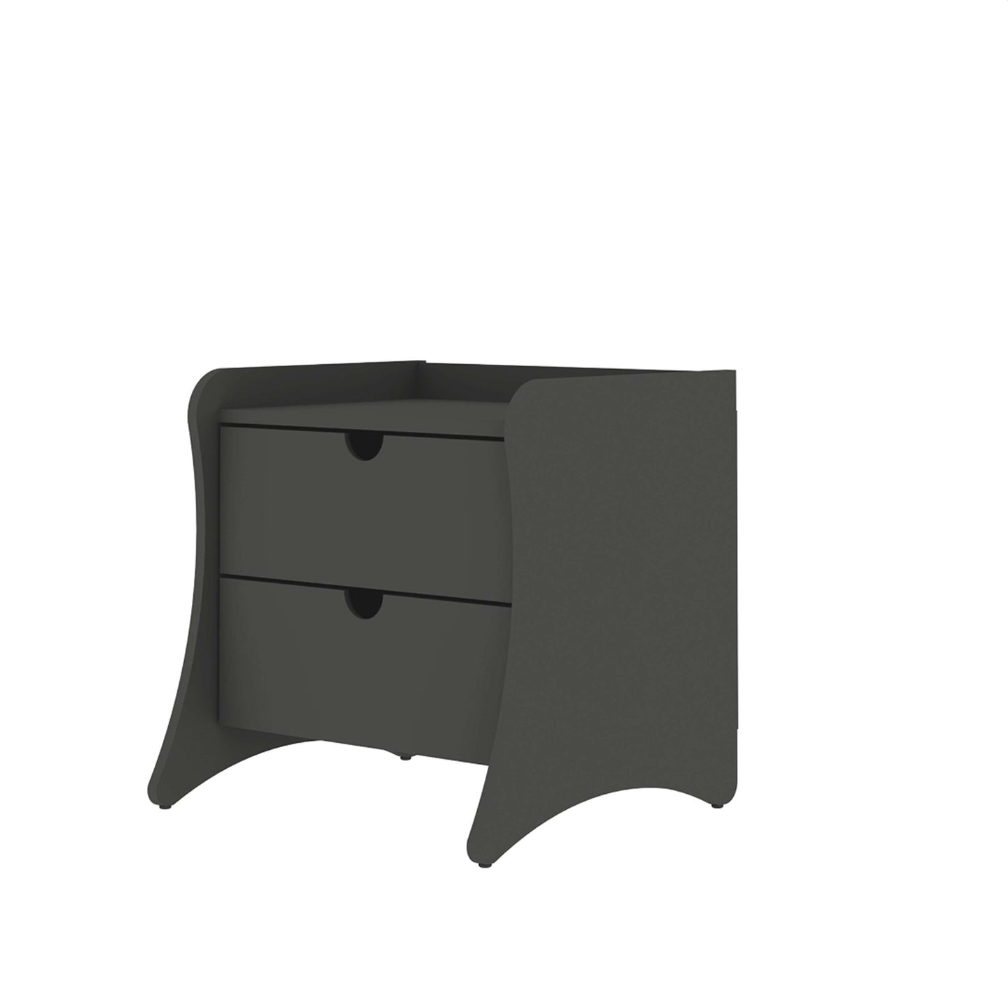 Coney Nightstand in Gray (set of 2) - Ornate Home