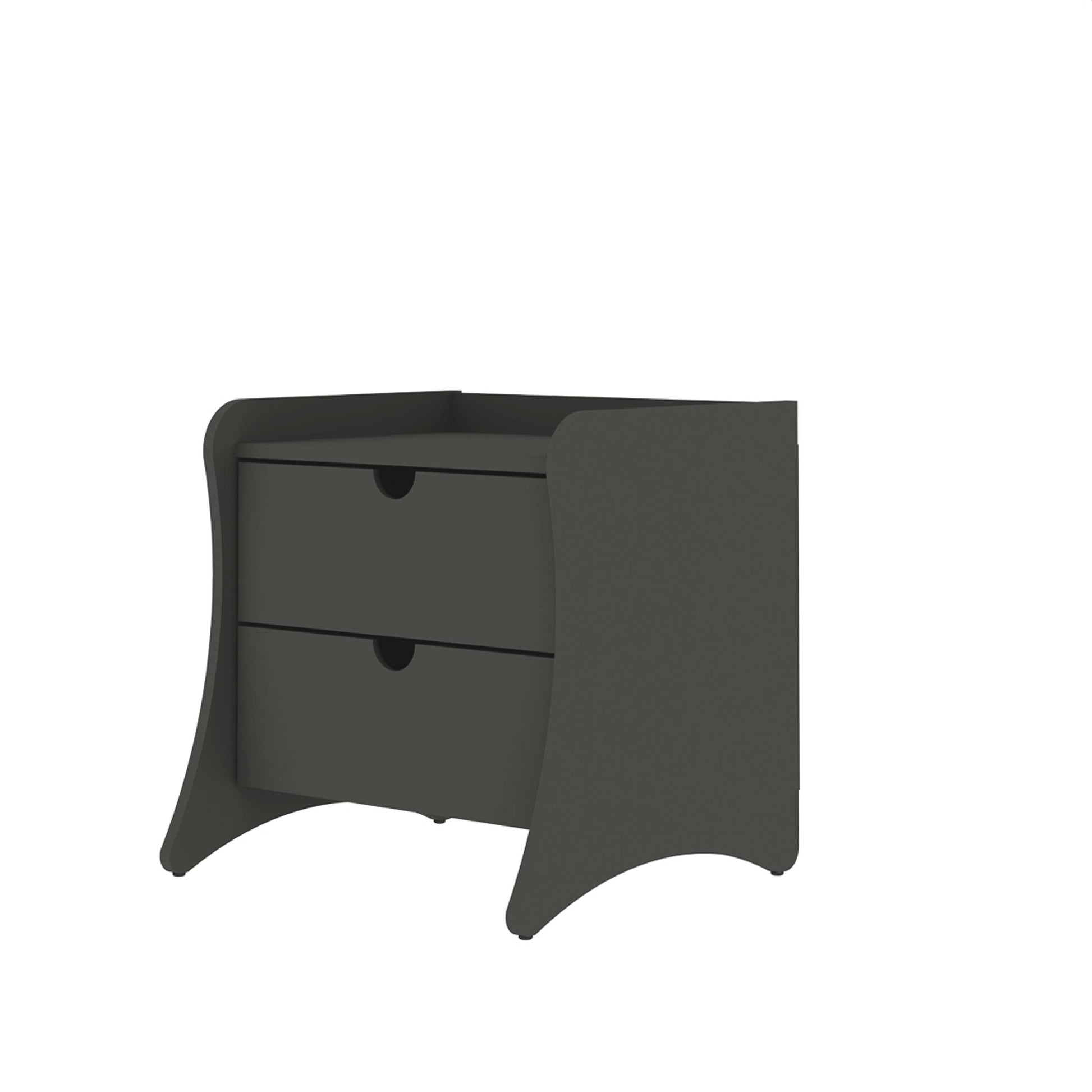Coney Nightstand in Gray (set of 2) - Ornate Home