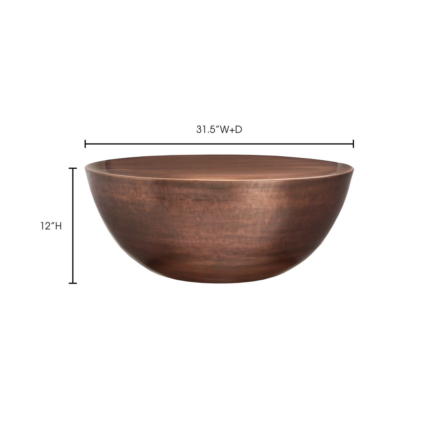 Conga Copper Coffee Table - Ornate Home
