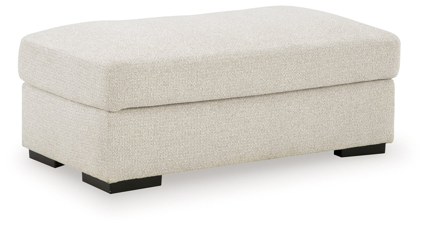 Conlee-Pike Linen Ottoman- Viva Furn
