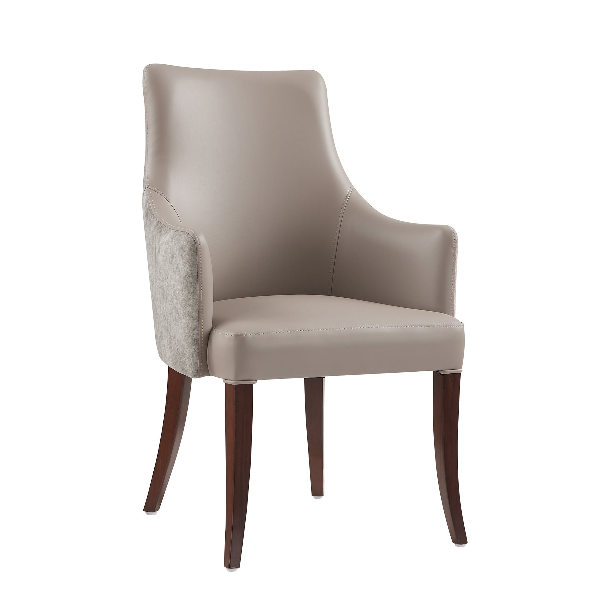 Connie Dining Armchair in Taupe (set of 2) - Ornate Home