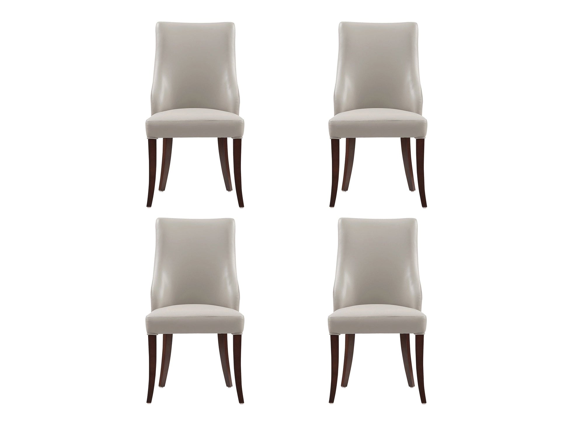 Connie Dining Chair in Light Grey (set of 4) - Ornate Home