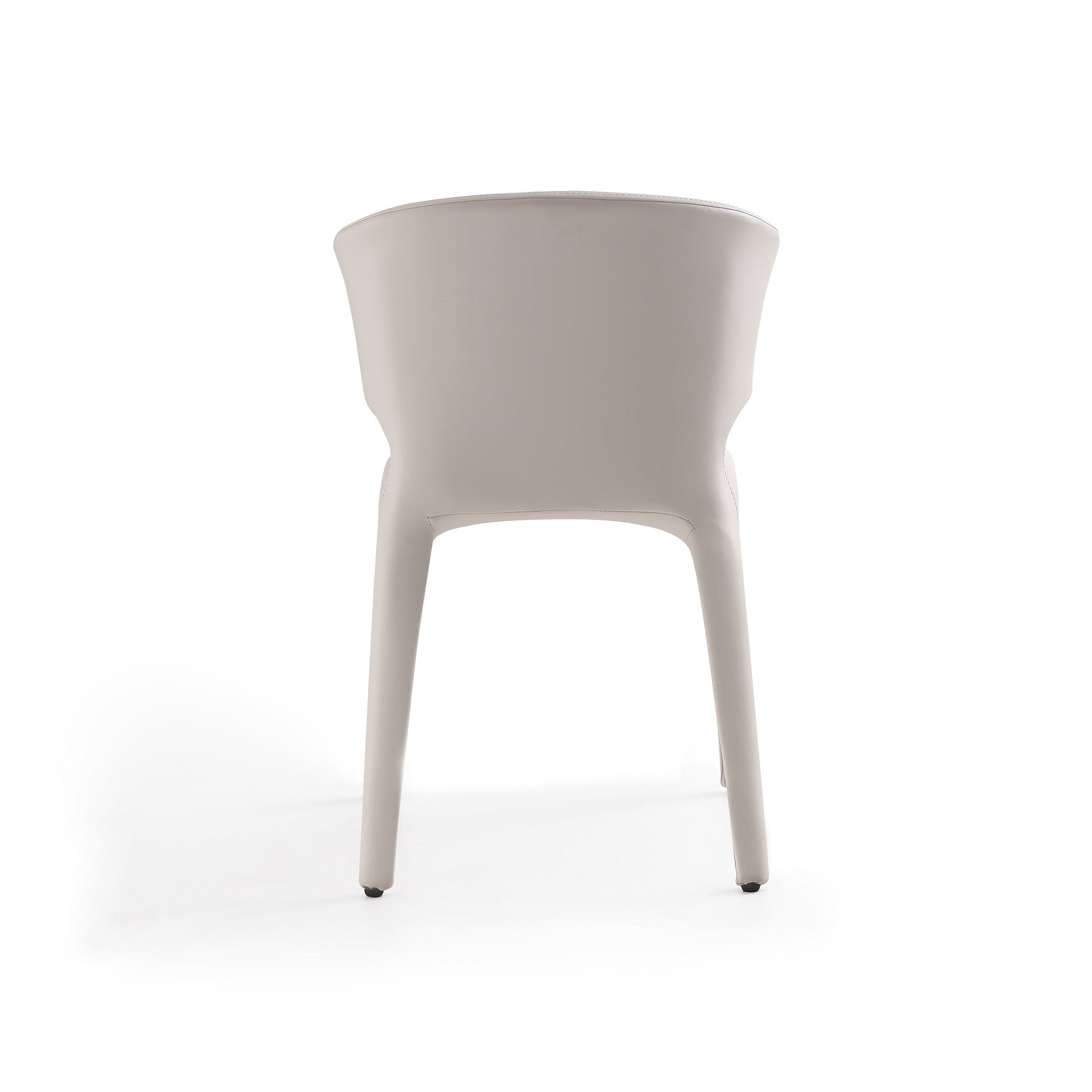 Conrad Leather Dining Chair in Cream (set of 2) - Ornate Home