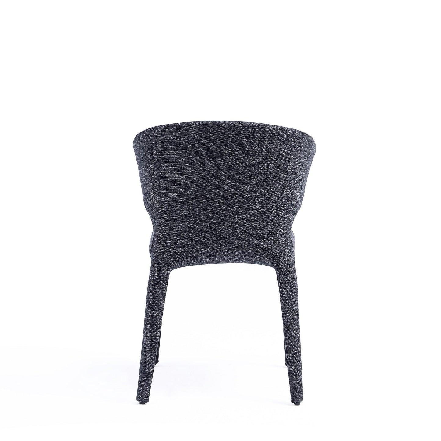 Conrad Woven Tweed Dining Chair in Black (set of 2) - Ornate Home