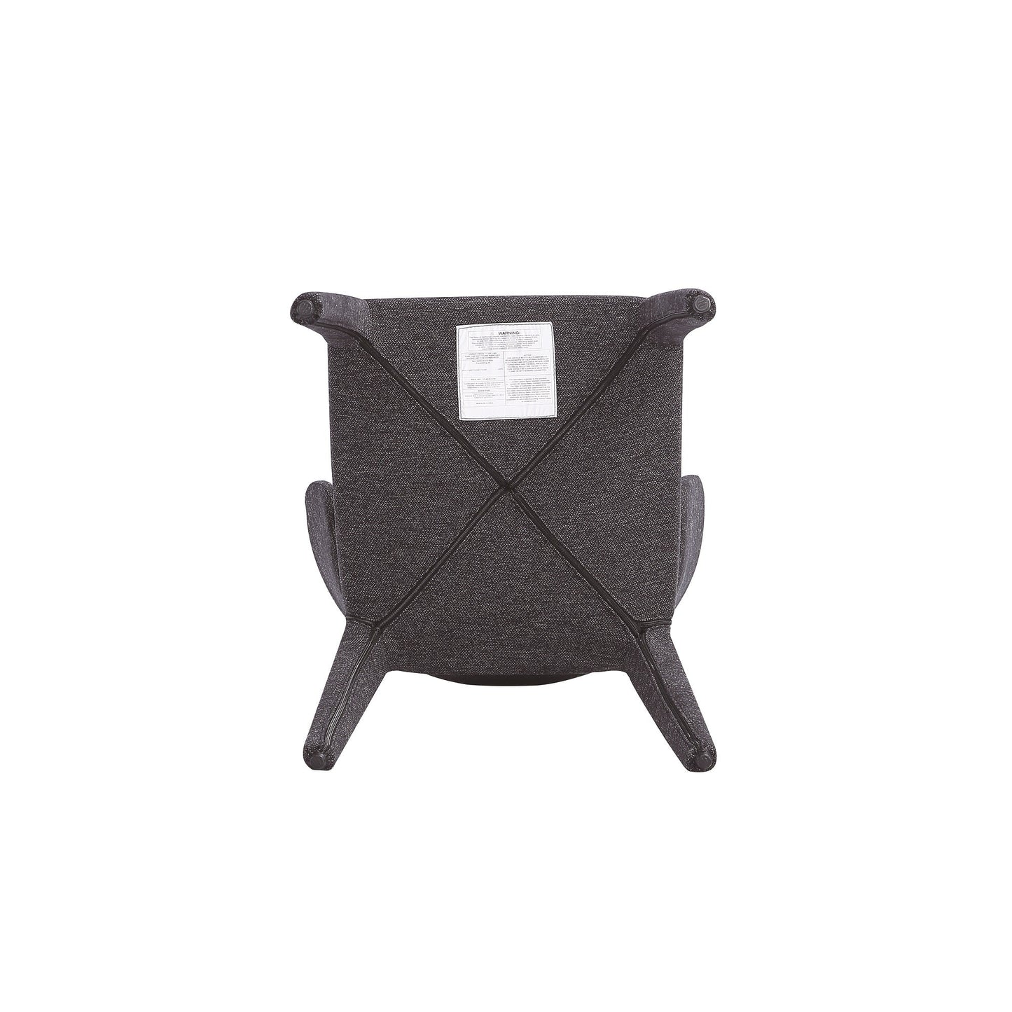 Conrad Woven Tweed Dining Chair in Black (set of 2) - Ornate Home