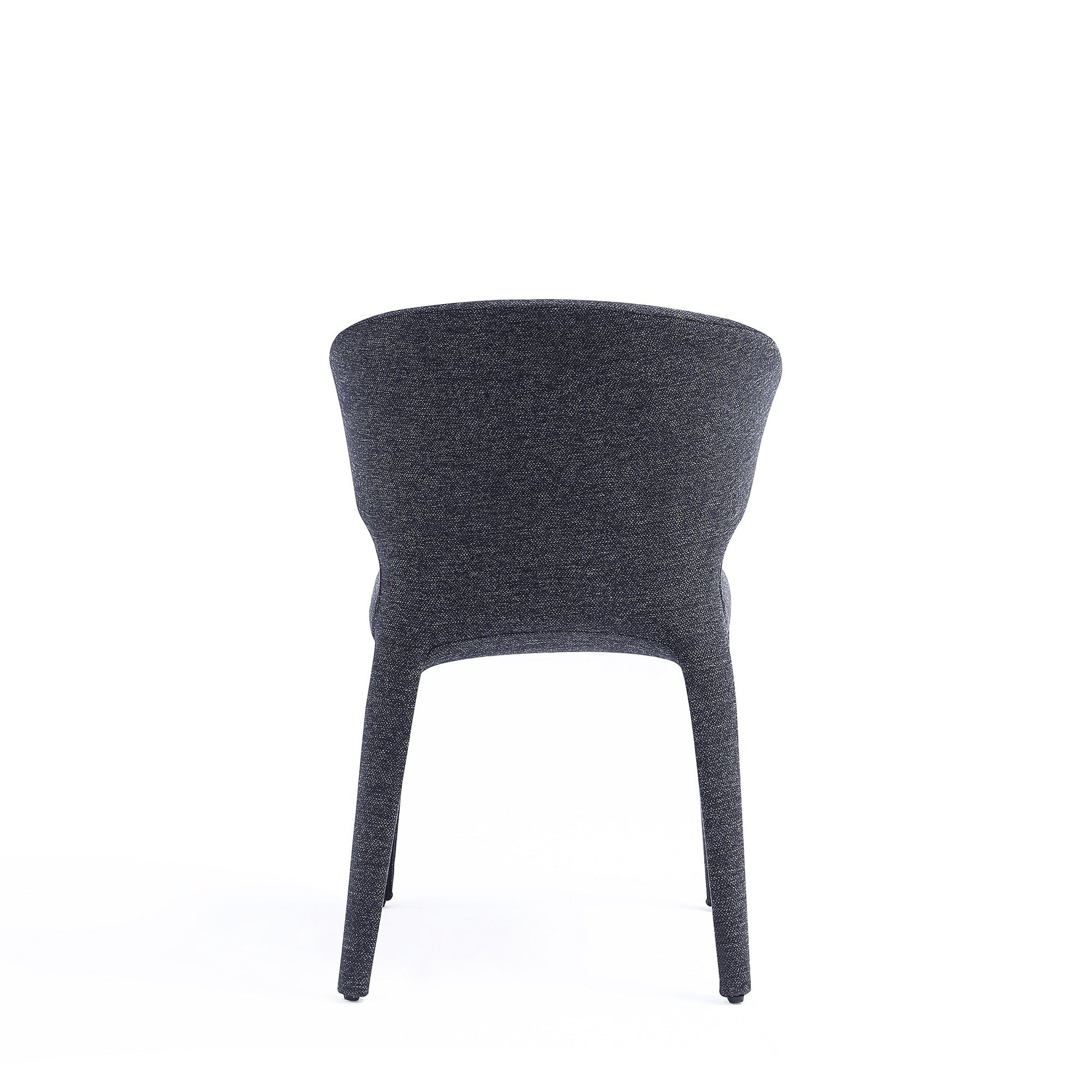 Conrad Woven Tweed Dining Chair in Black (set of 4) - Ornate Home