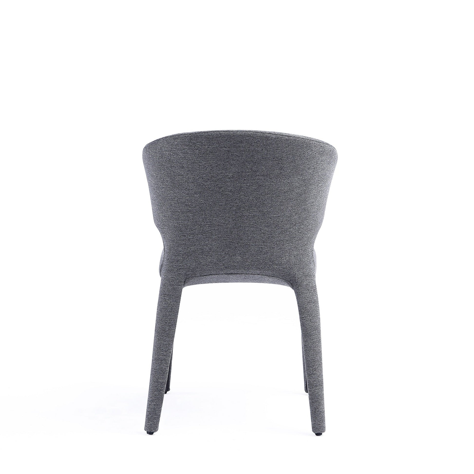 Conrad Woven Tweed Dining Chair in Grey (set of 2) - Ornate Home