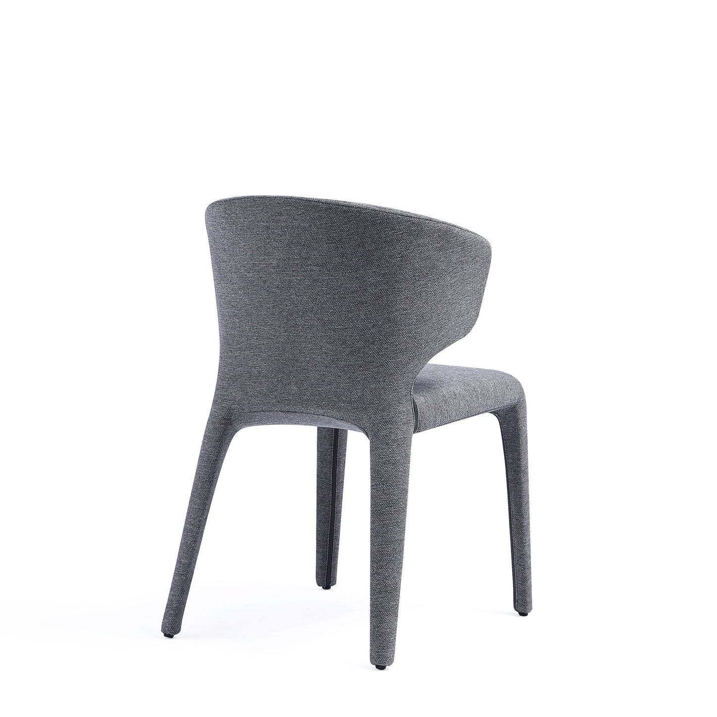 Conrad Woven Tweed Dining Chair in Grey (set of 4) - Ornate Home