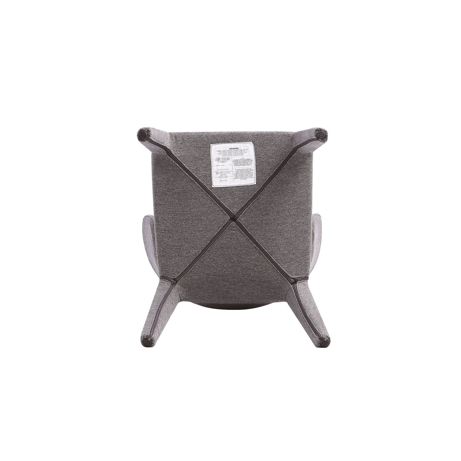 Conrad Woven Tweed Dining Chair in Grey (set of 4) - Ornate Home