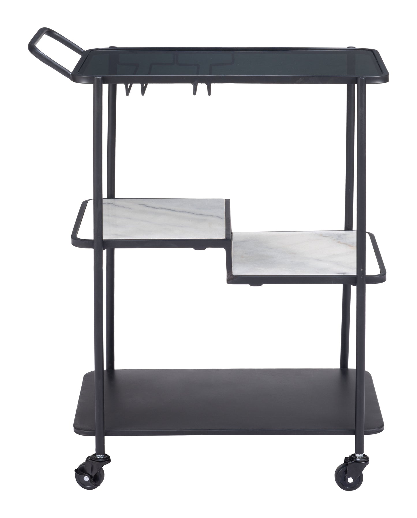 Constanza Black Bar Cart - Ornate Home