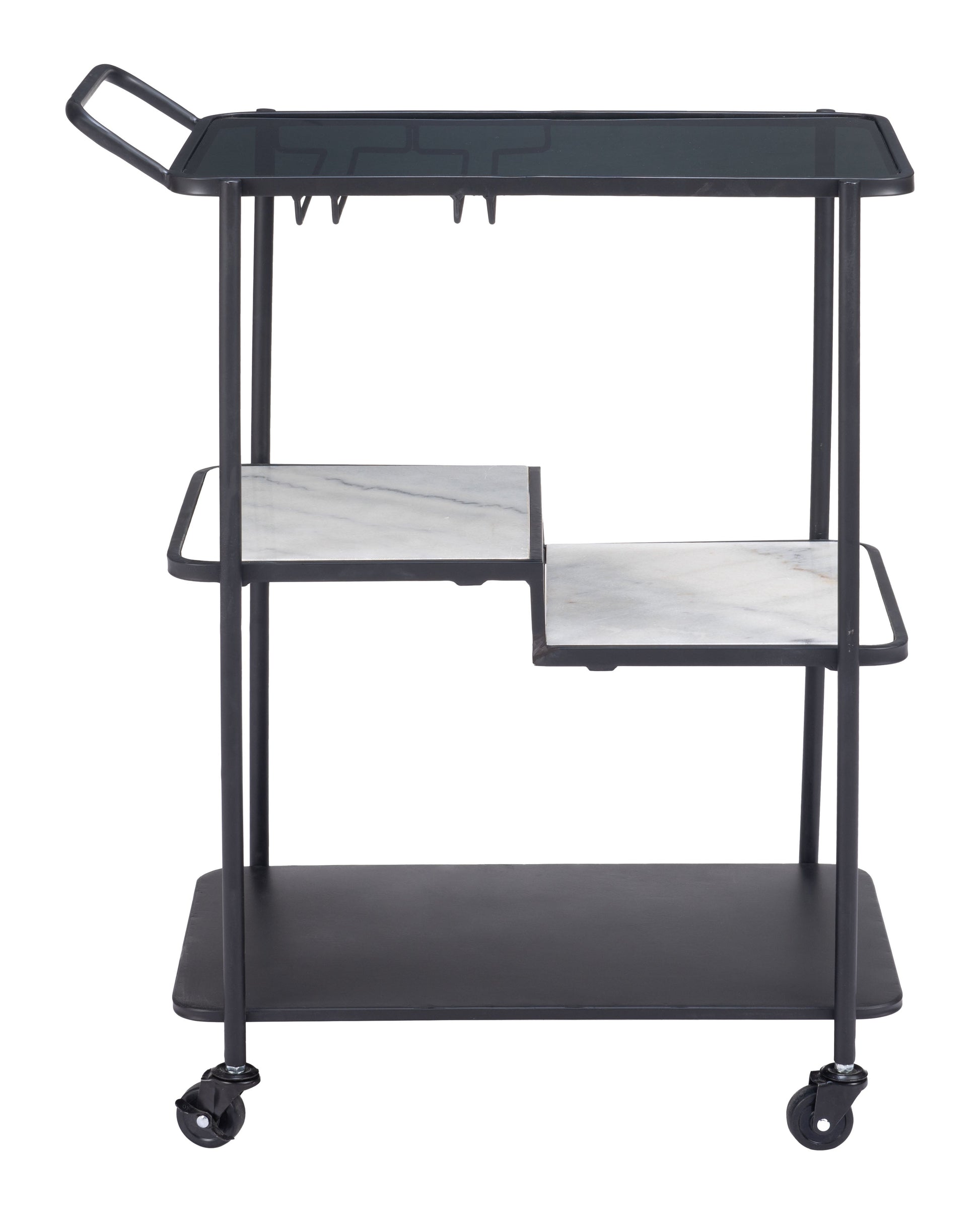 Constanza Black Bar Cart - Ornate Home