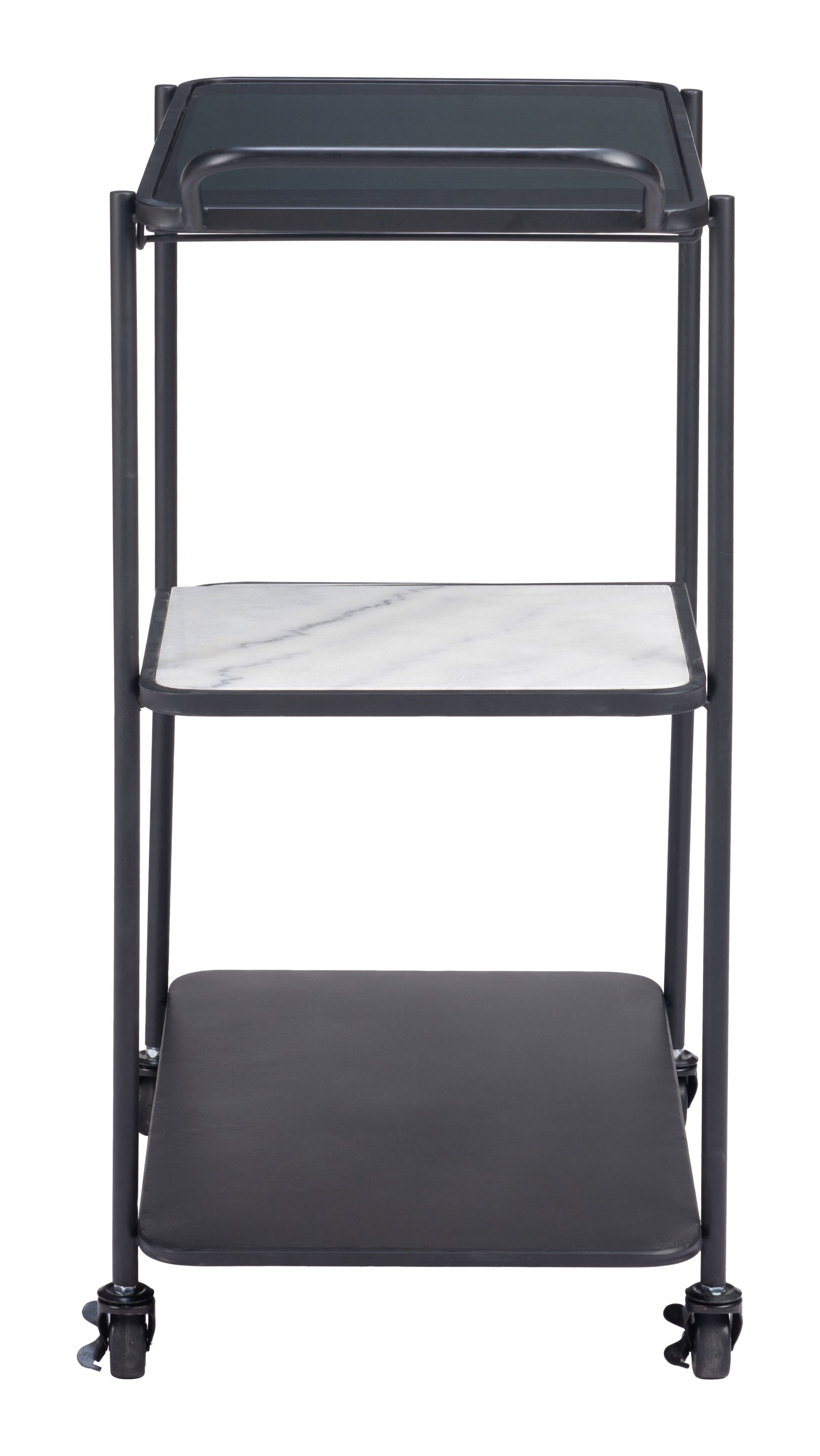 Constanza Black Bar Cart - Ornate Home