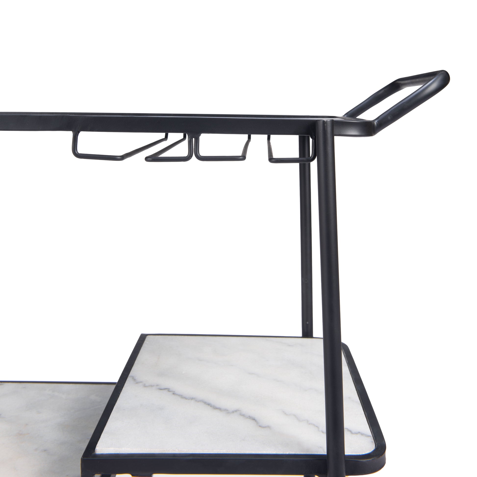 Constanza Black Bar Cart - Ornate Home