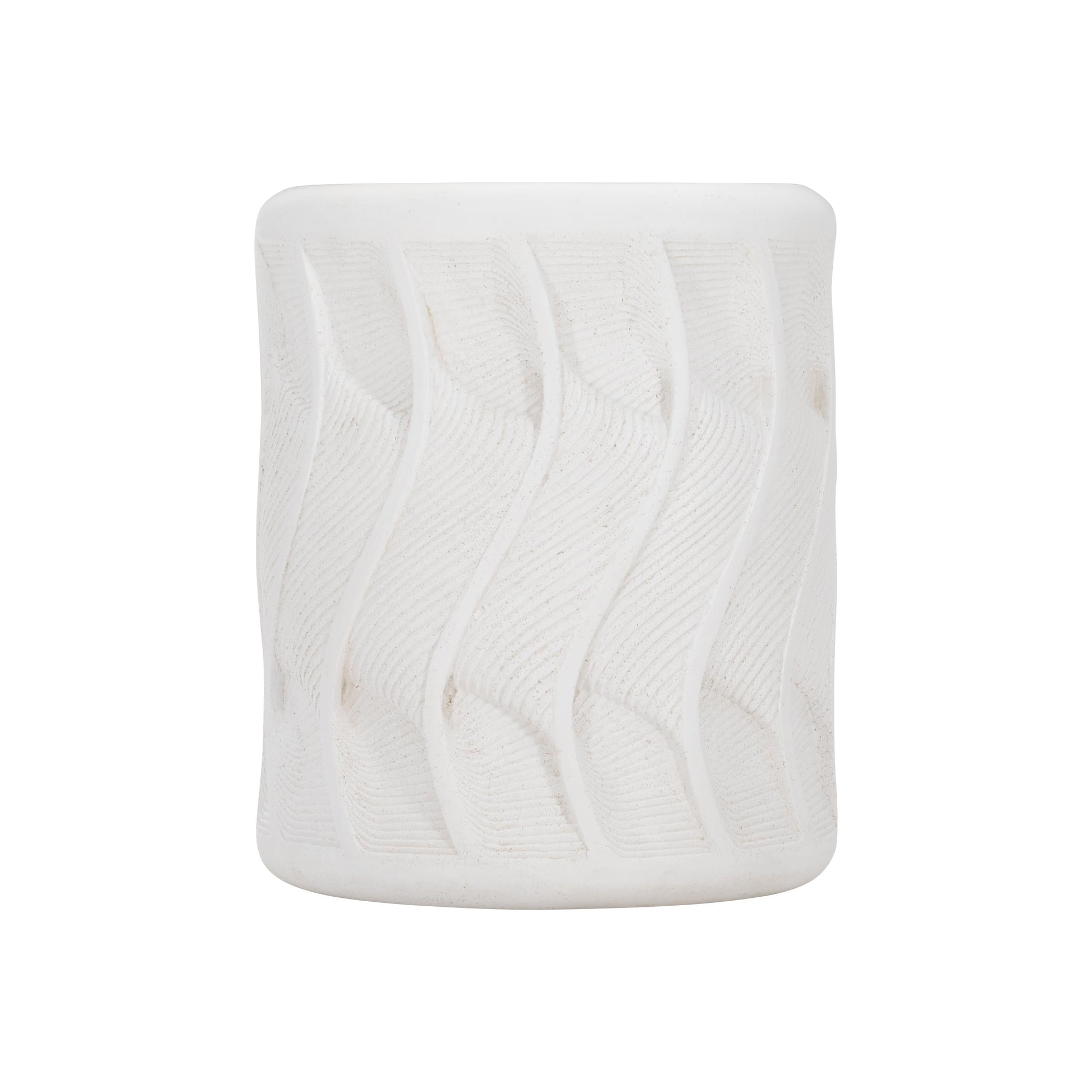 Coquille White Outdoor Accent Table - Ornate Home