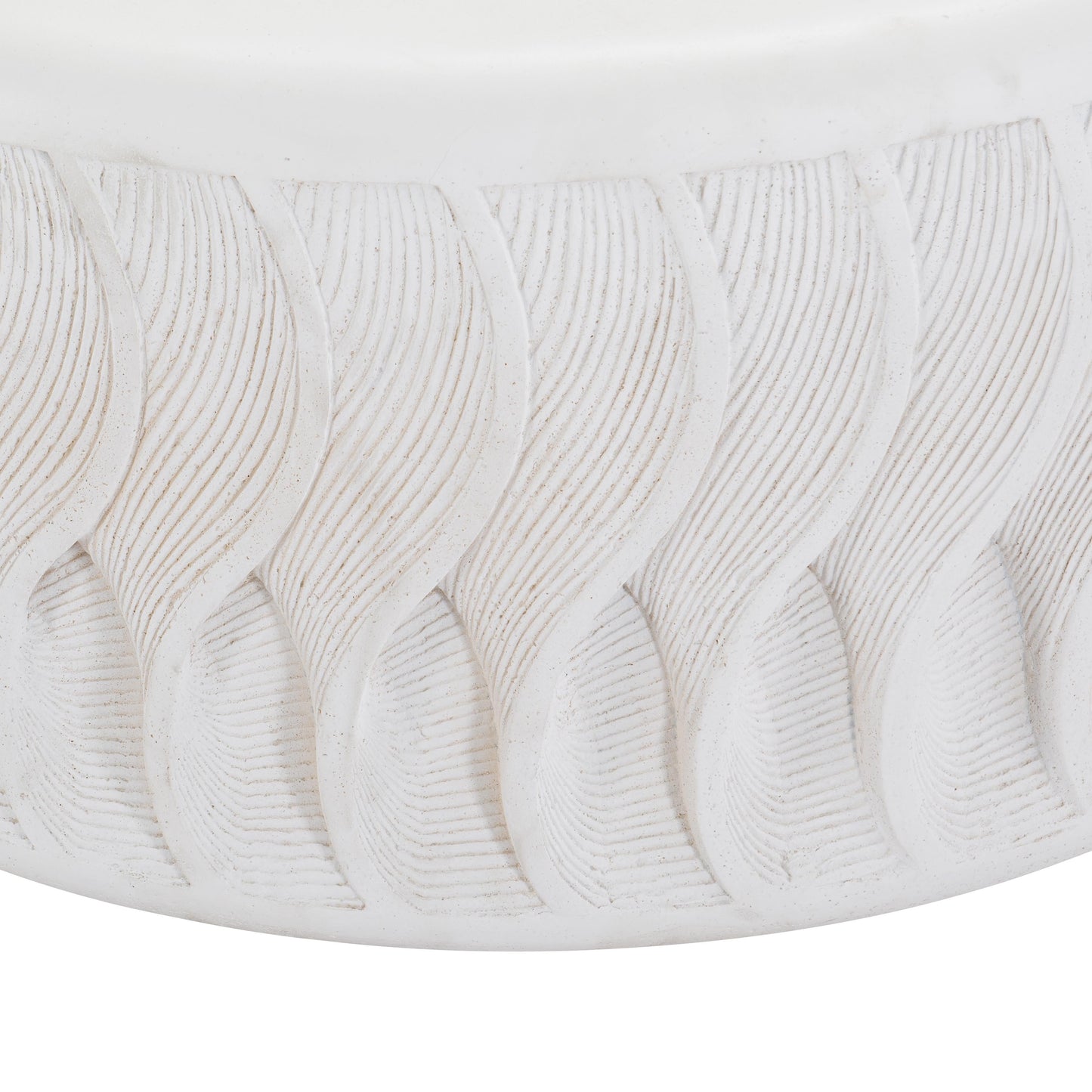 Coquille White Outdoor Cocktail Table - Ornate Home