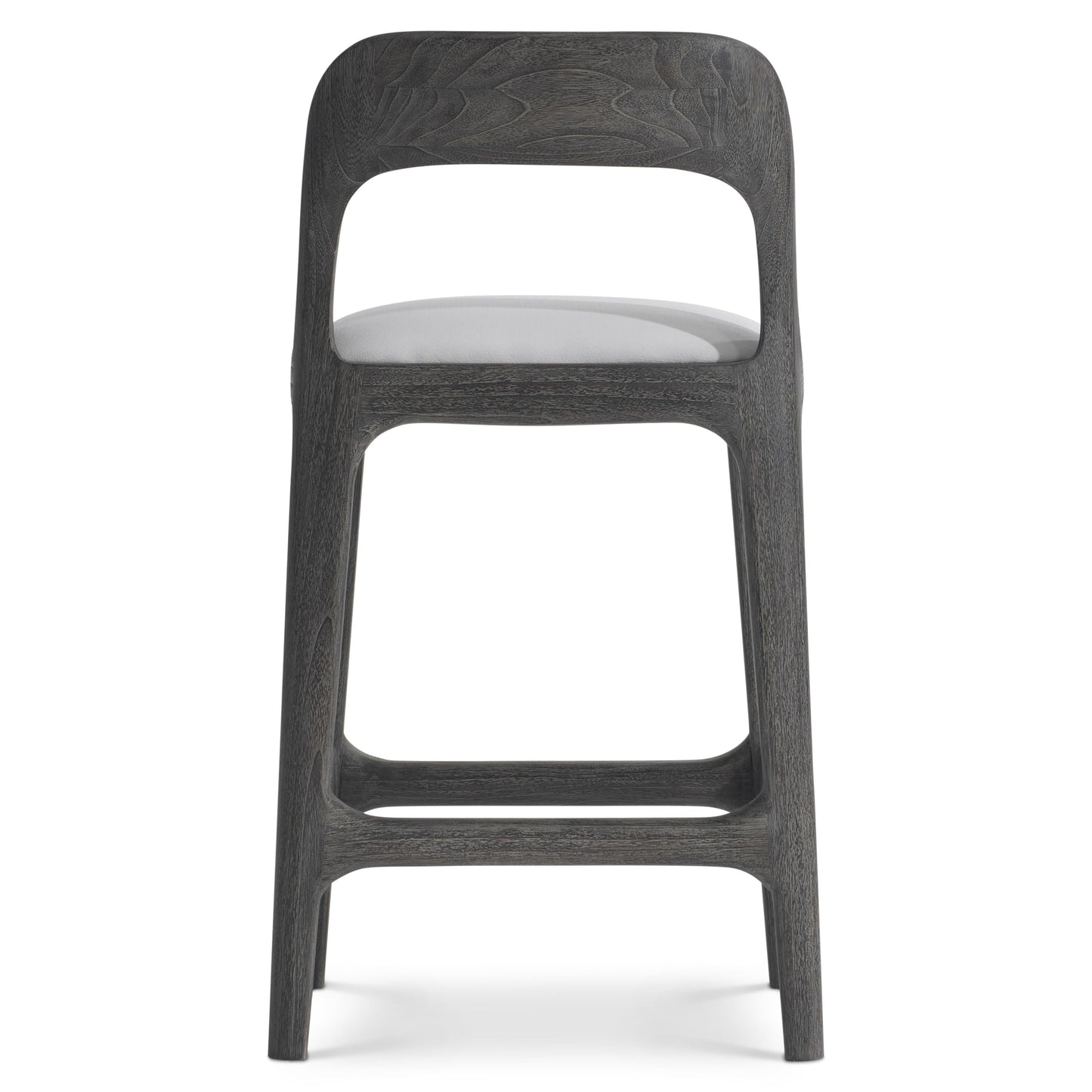 Corfu Smoked Truffle/White/Cream Outdoor Counter Stool - Ornate Home