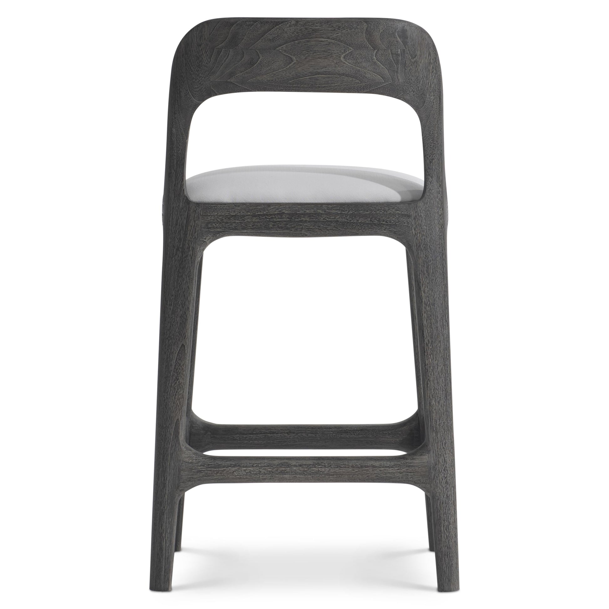 Corfu Smoked Truffle/White/Cream Outdoor Counter Stool - Ornate Home