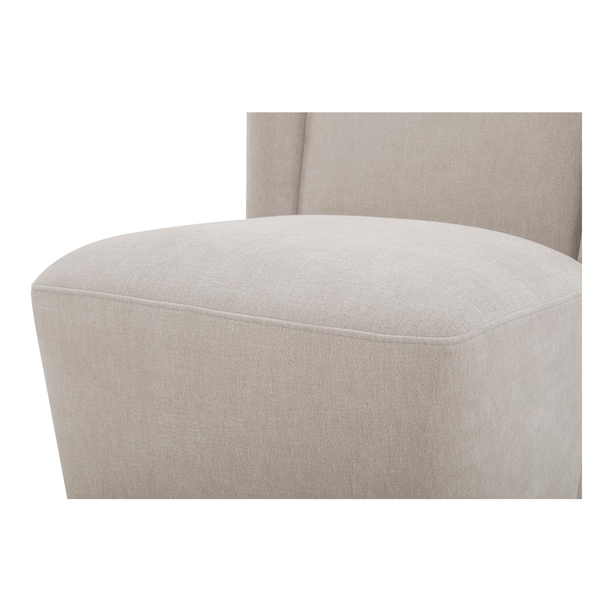 Cormac Warm Sand Rolling Dining Chair - Ornate Home