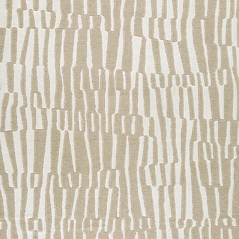 Corrbell Beige/White Large Rug- Viva Furn