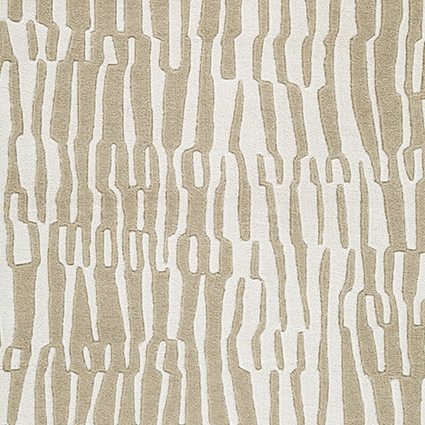 Corrbell Beige/White Medium Rug- Viva Furn