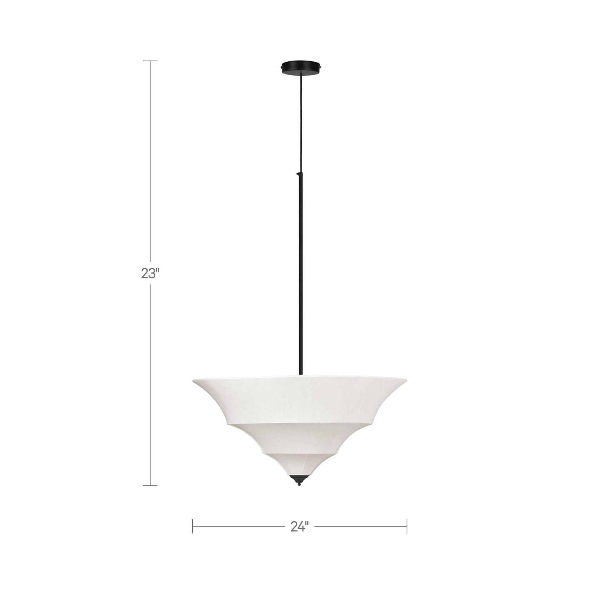 Corrina White Large Pendant Lamp - Ornate Home