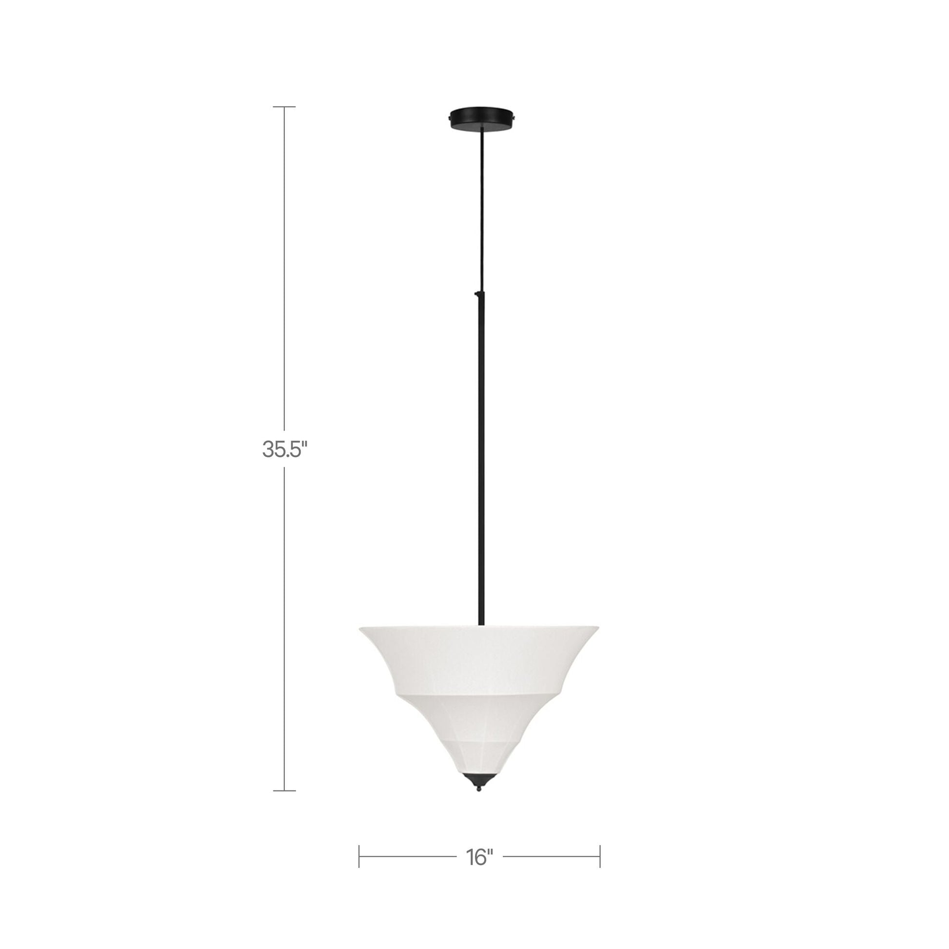 Corrina White Small Pendant Lamp - Ornate Home