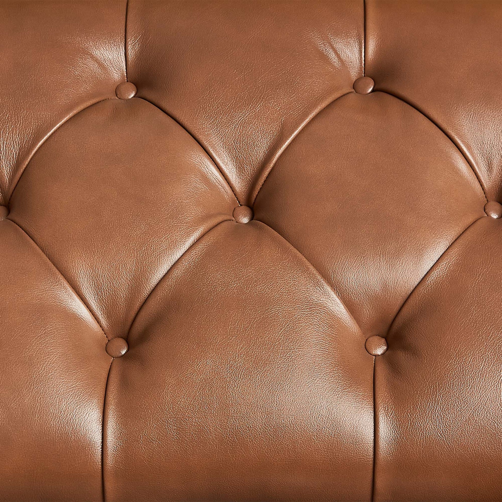 Cortina Honey Walnut Leather Bedside Bench - Ornate Home