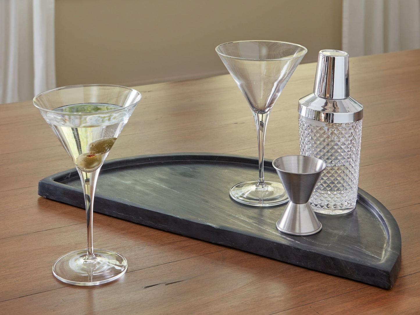 Cortsen Black Tray- Viva Furn