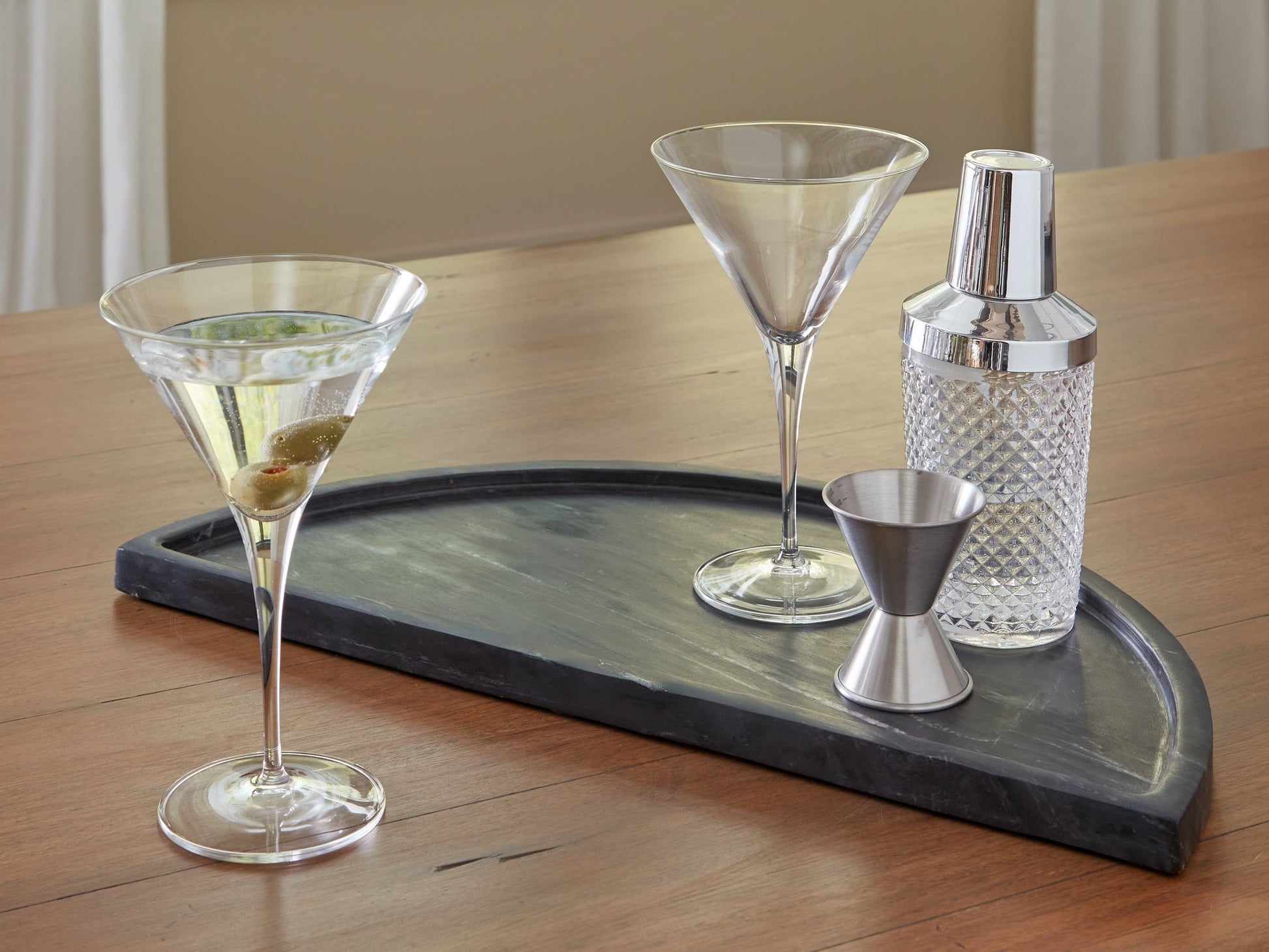 Cortsen Black Tray- Viva Furn