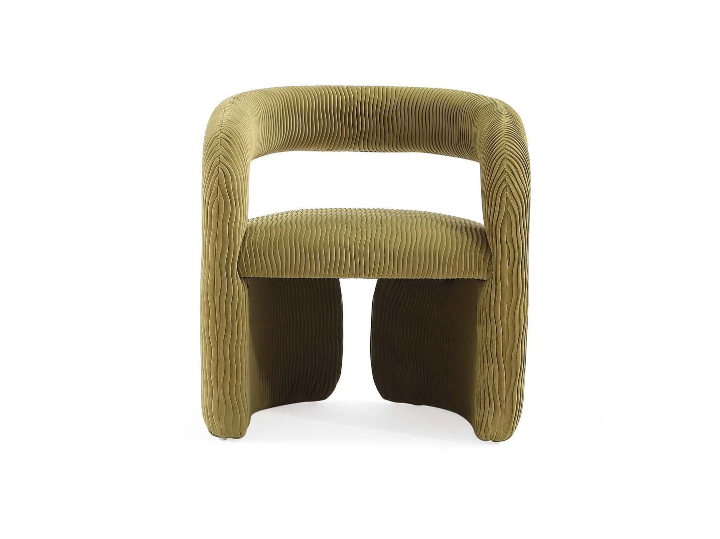Corvette Dining Chair in Olive Green - Ornate Home