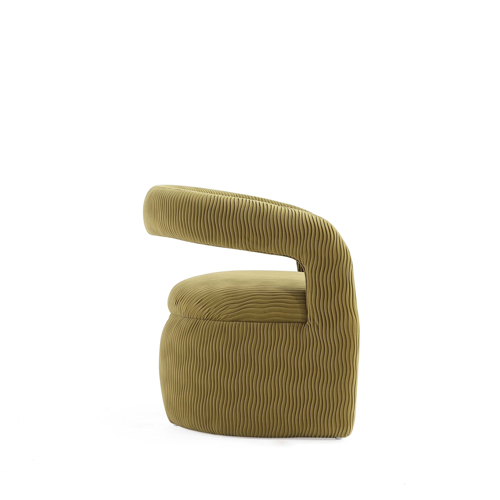 Corvette Dining Chair in Olive Green - Ornate Home