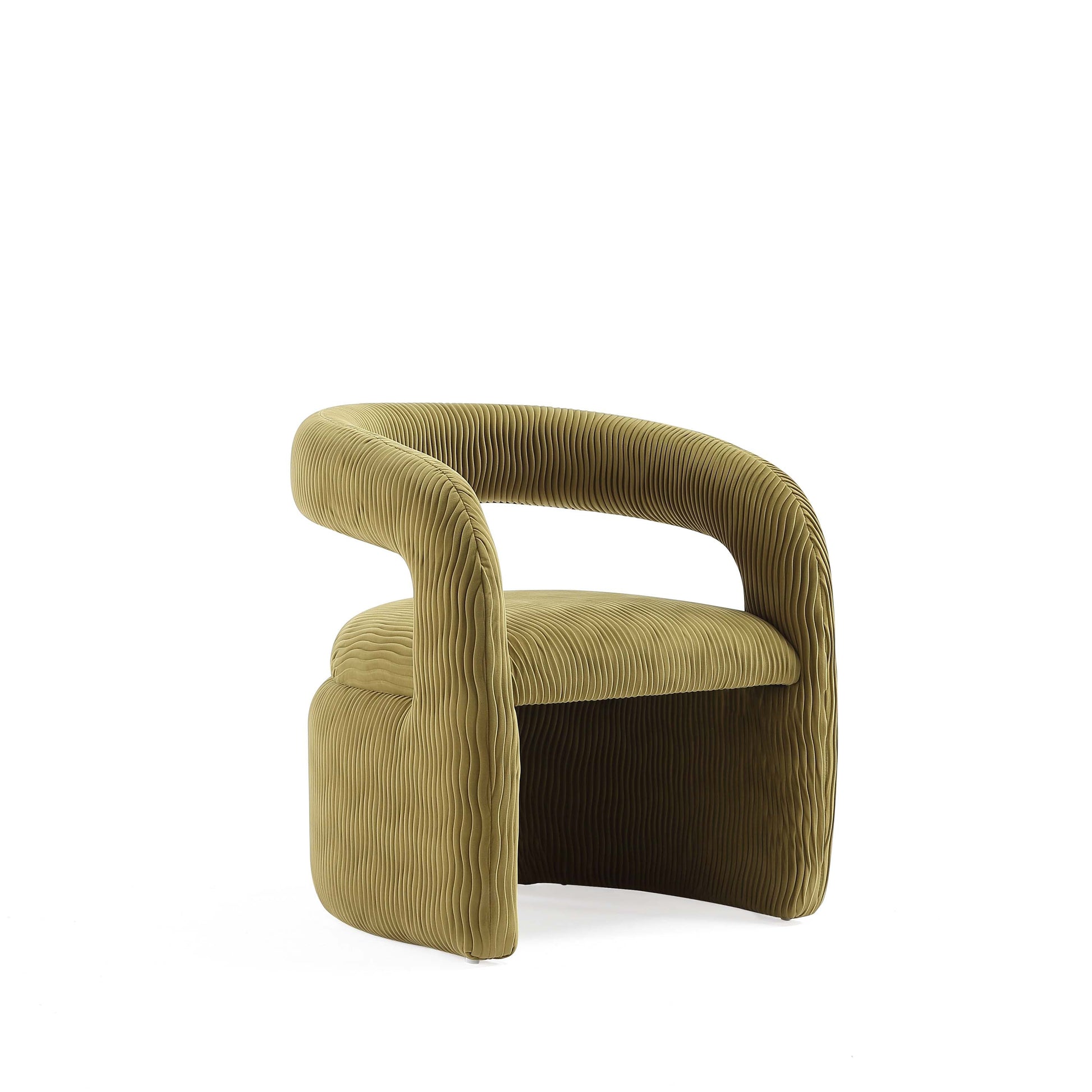 Corvette Dining Chairs in Olive Green (set of 2) - Ornate Home