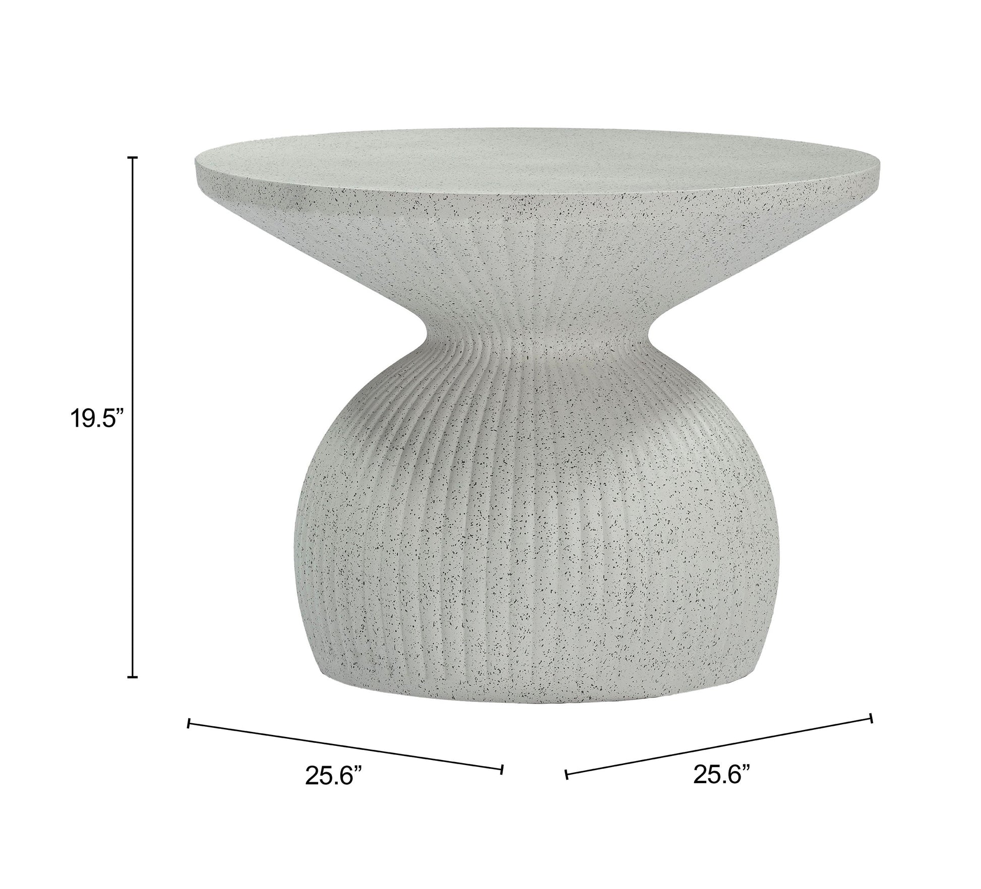 Corza White Outdoor Coffee Table - Ornate Home