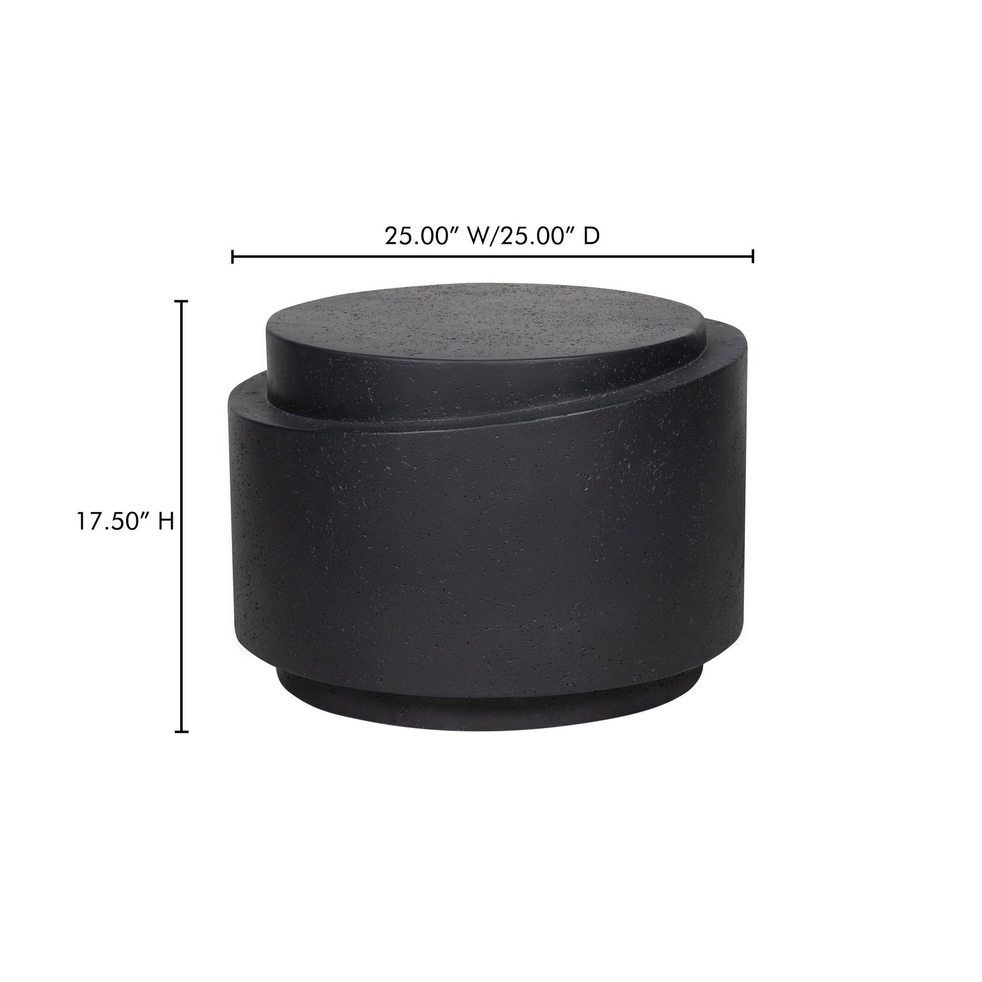 Cosmo Black Outdoor Accent Table - Ornate Home