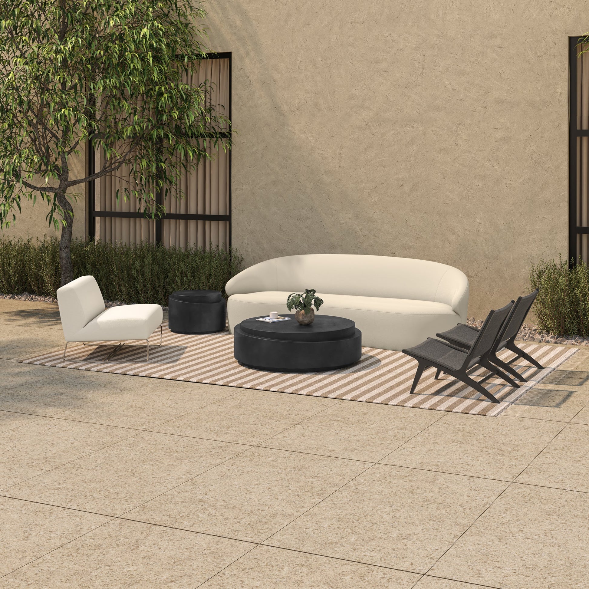 Cosmo Black Outdoor Coffee Table - Ornate Home